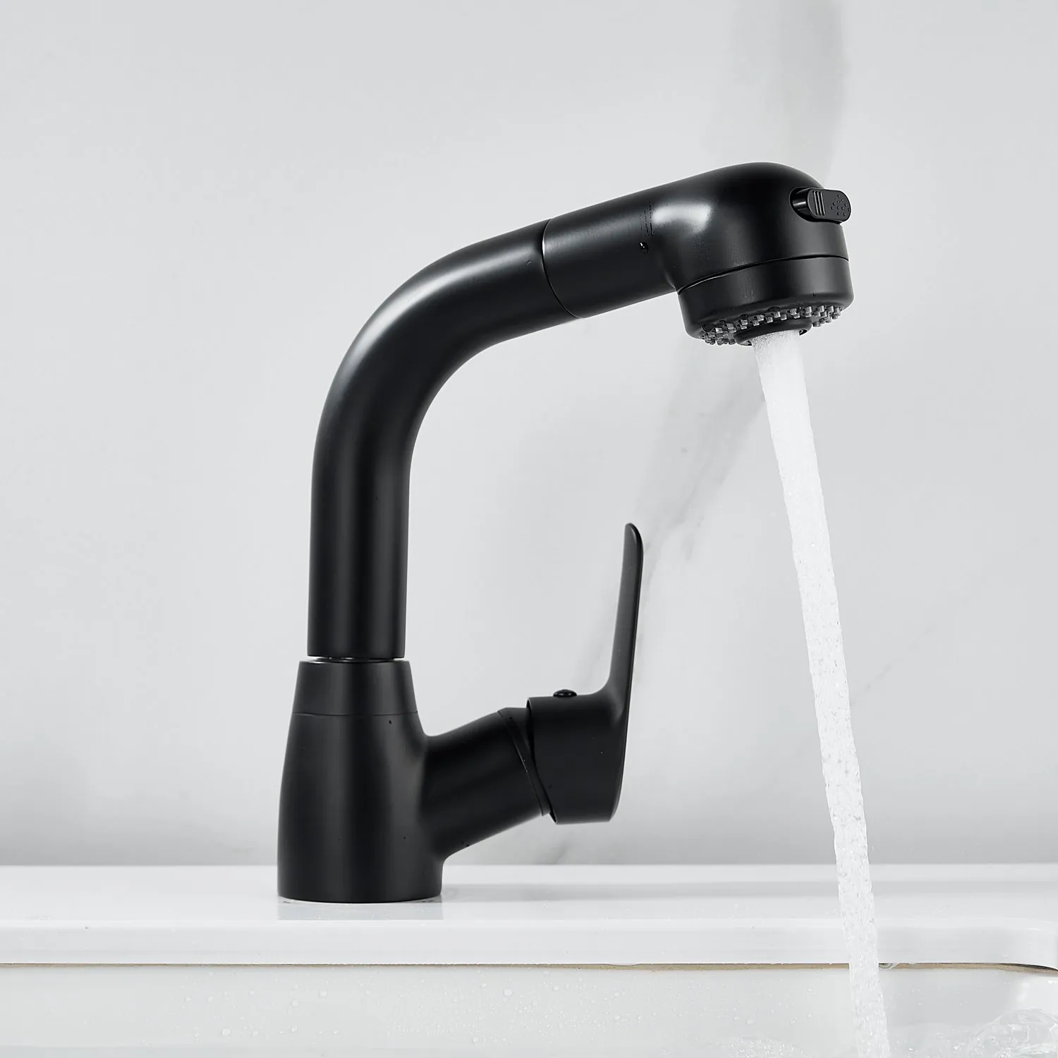 Смеситель для раковины многофункциональный Raffine F291H, черный