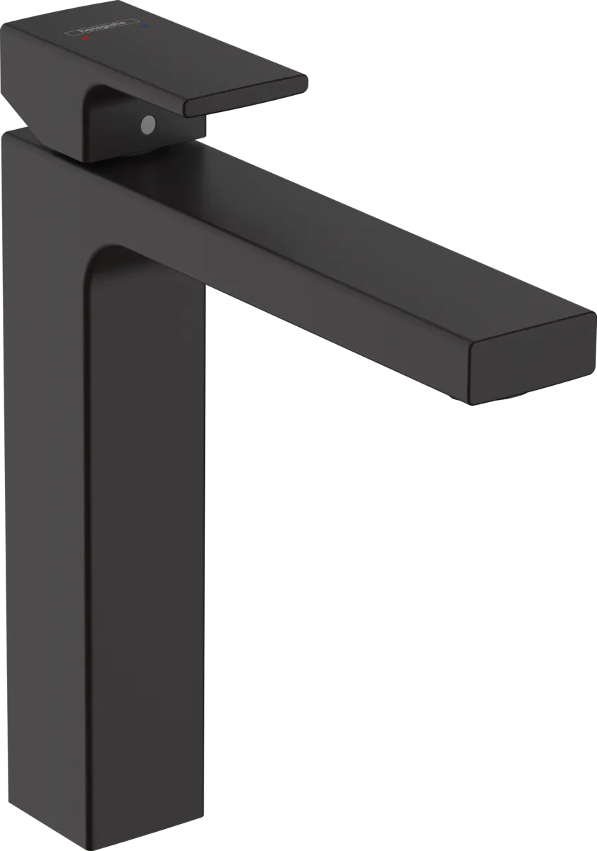 Смеситель для раковины Hansgrohe Vernis Shape 71591670 матовый черный