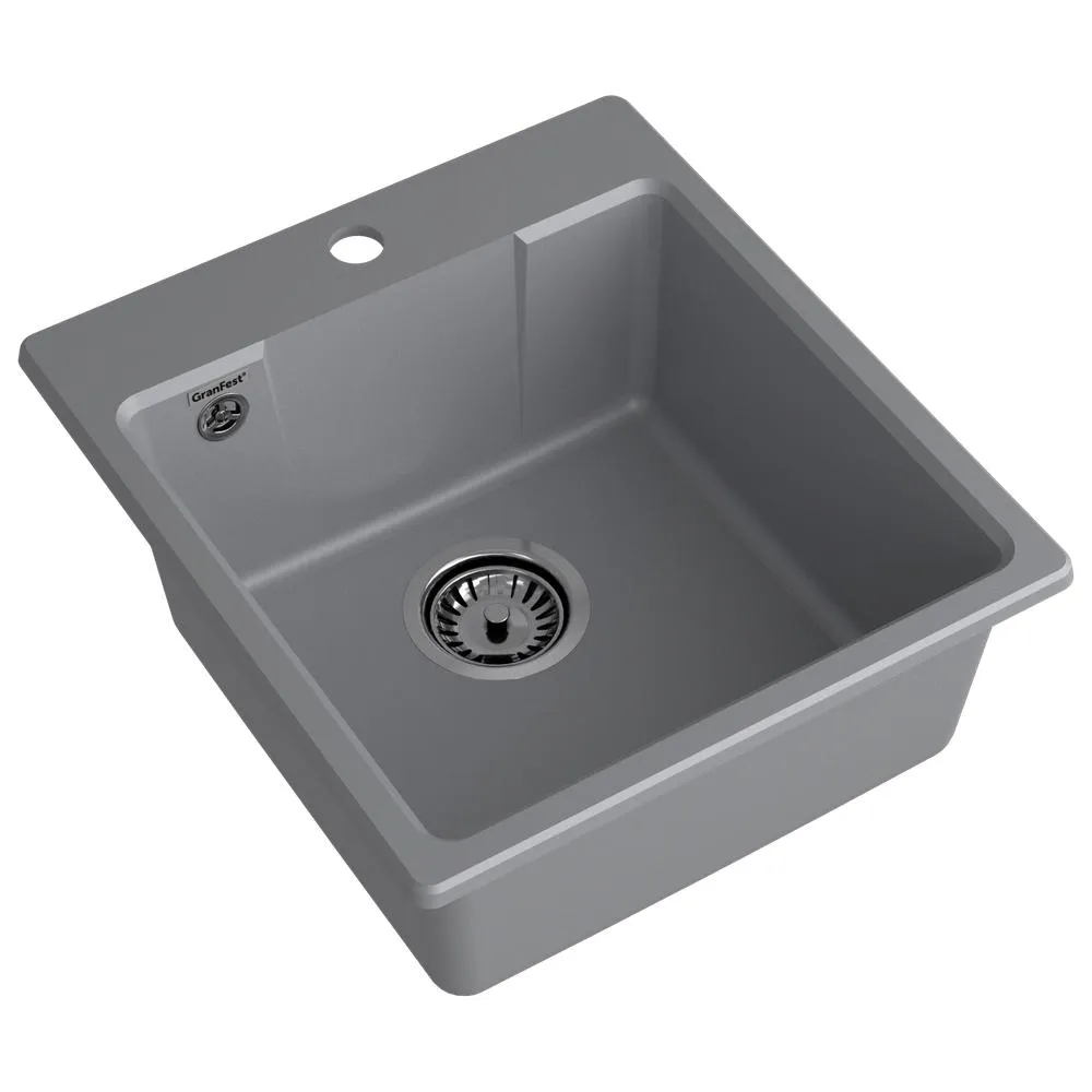 Кухонная мойка GranFest URBAN 644, темно-серый