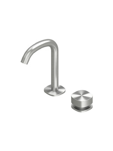 Смеситель для раковины Quadro design SUPER, сталь брашированная (22 31T AS)