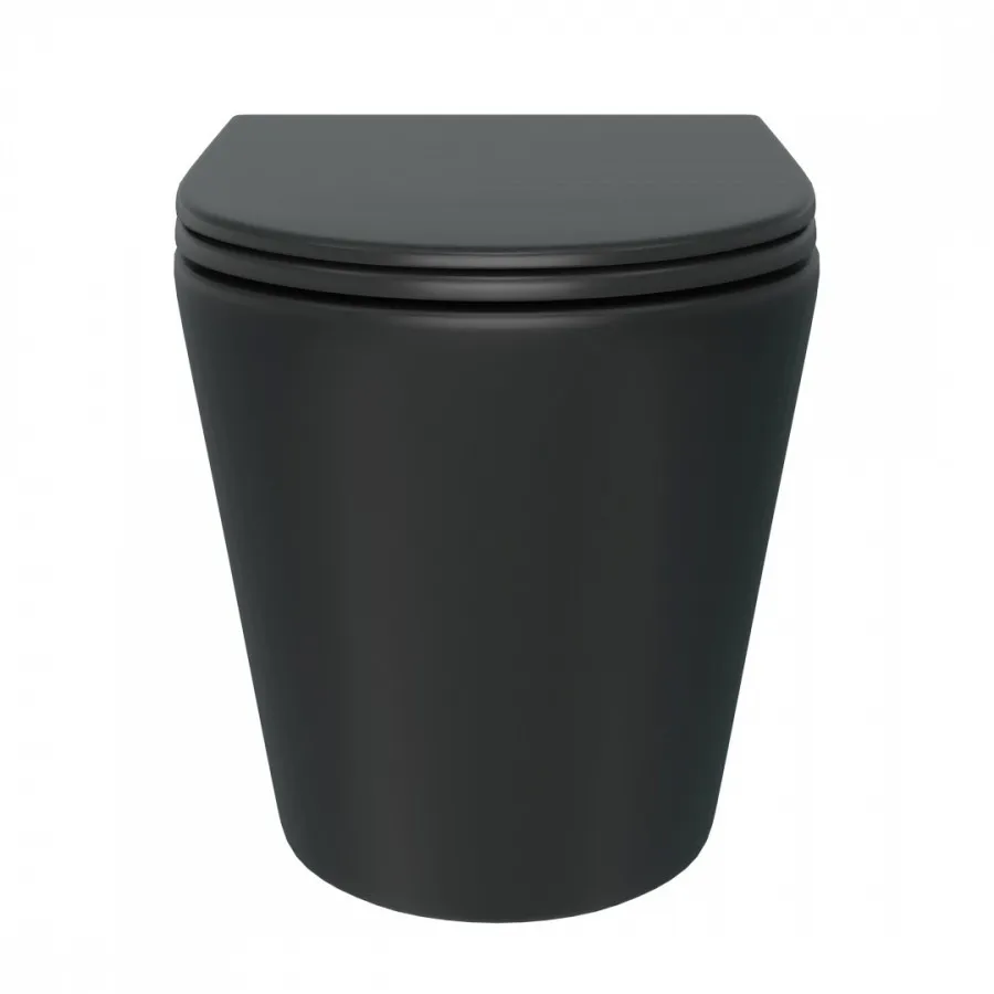 Унитаз подвесной Maretti Florenza безободковый с микролифтом, FL10PBM97-560, черный