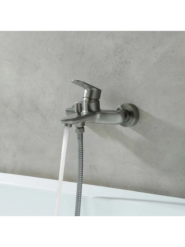 AQ1840BGM НИКА смеситель для ванны, оружейная сталь