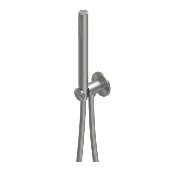 Душевой набор Quadro design Levo, сталь брашированная (13 66 AS)