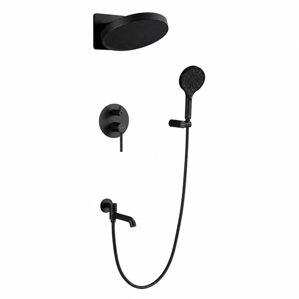 Душевая система встраиваемая GAPPO G7106-6, черный