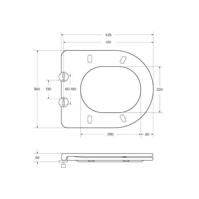 Крышка-сиденье BelBagno Tre, белый (BB8001SC)