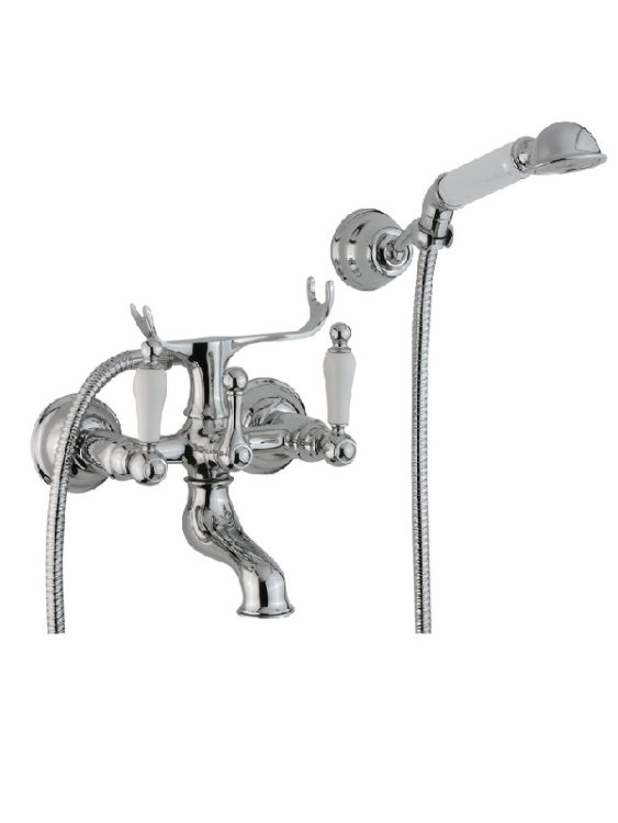 Смеситель для ванны и душа Cisal Arcana Toscana, хром/керамика (TS00012021)