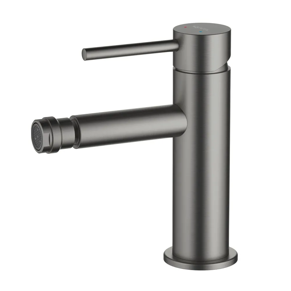 AQ1318BGM ЕВРОПА смеситель для биде, шлиф. черный хром