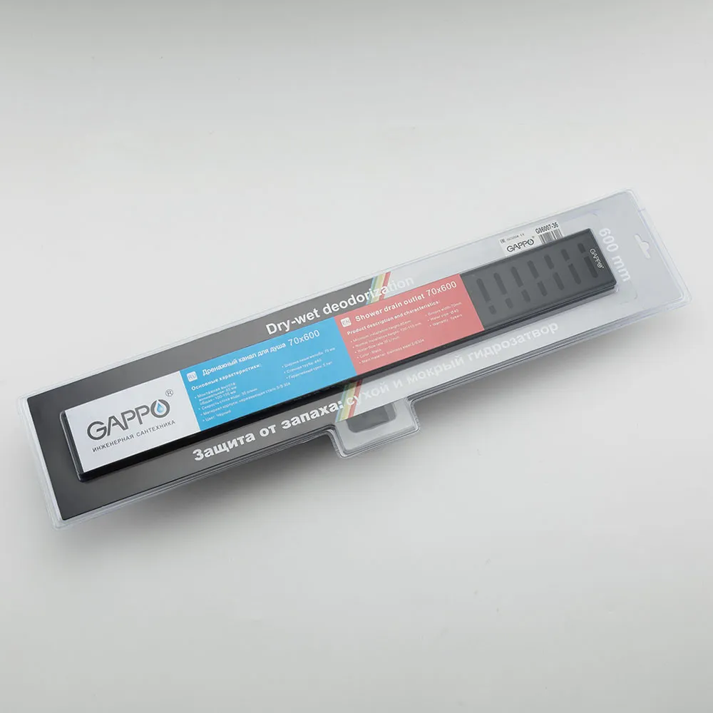 Душевой лоток GAPPO G86007-36, черный