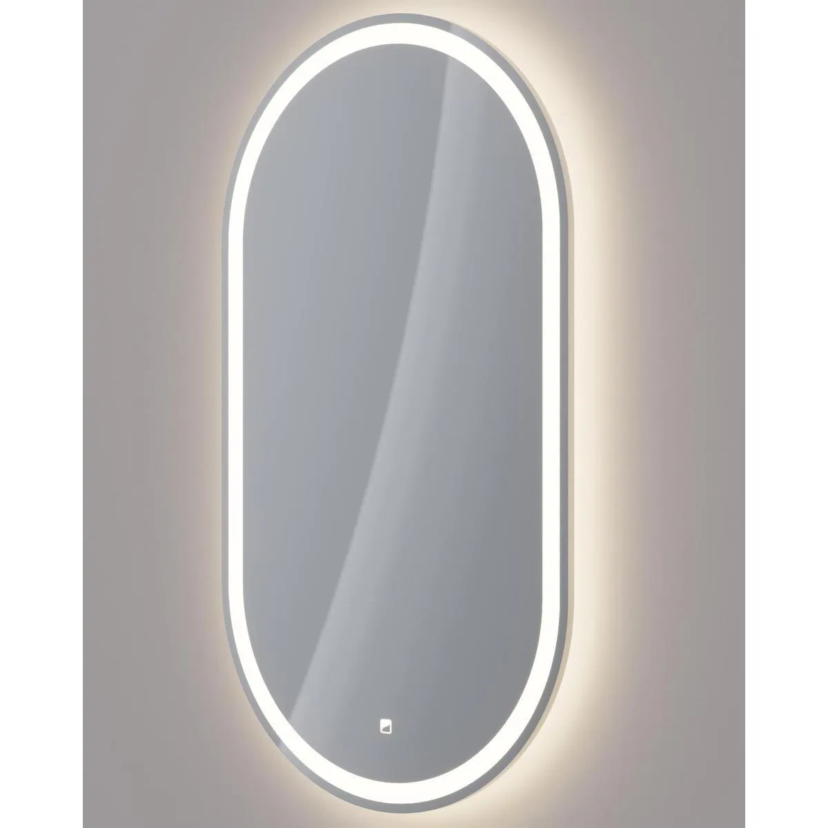 Зеркало Dreja Luno 55x100 см, белый