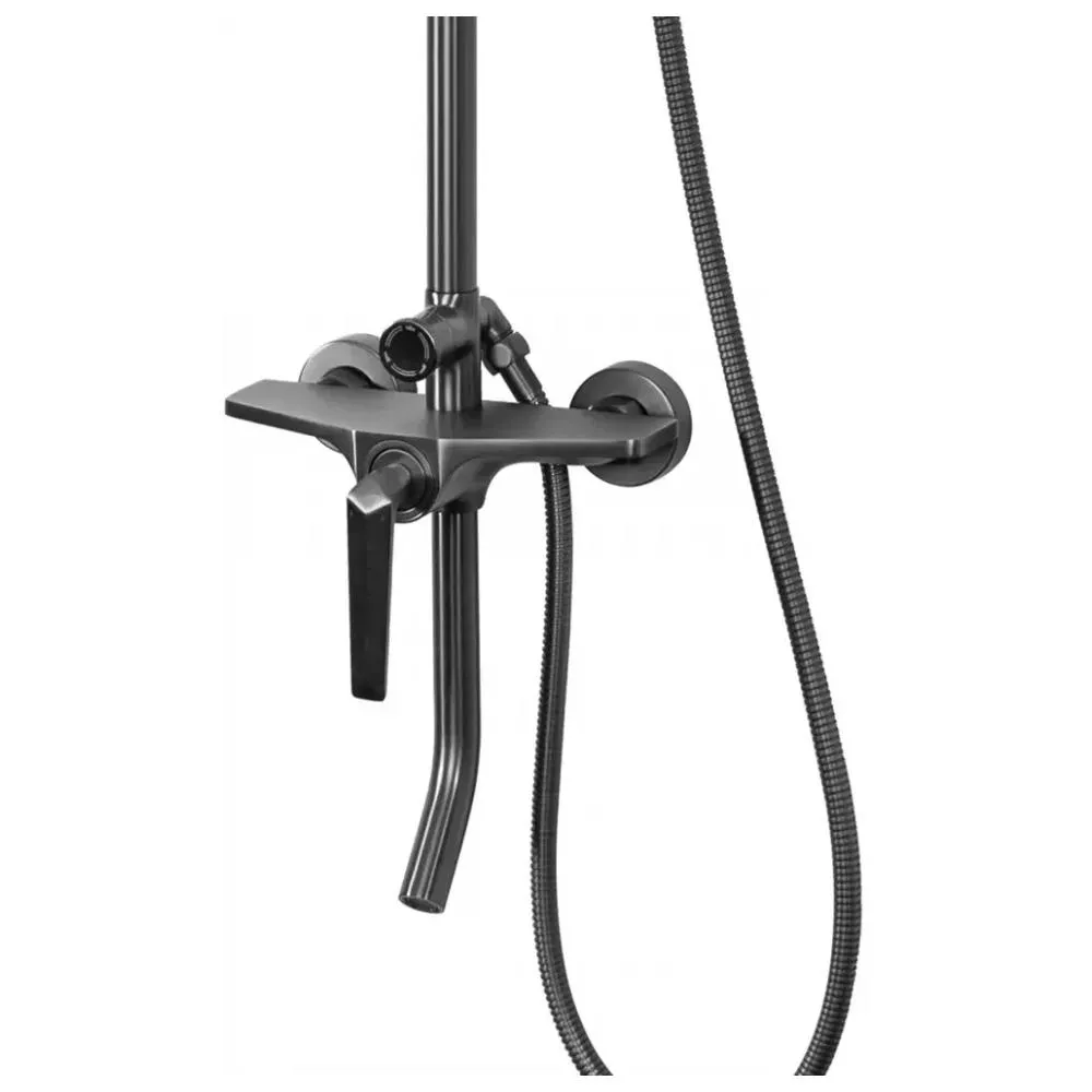 Душевая система Hansberge H5068BG, графит