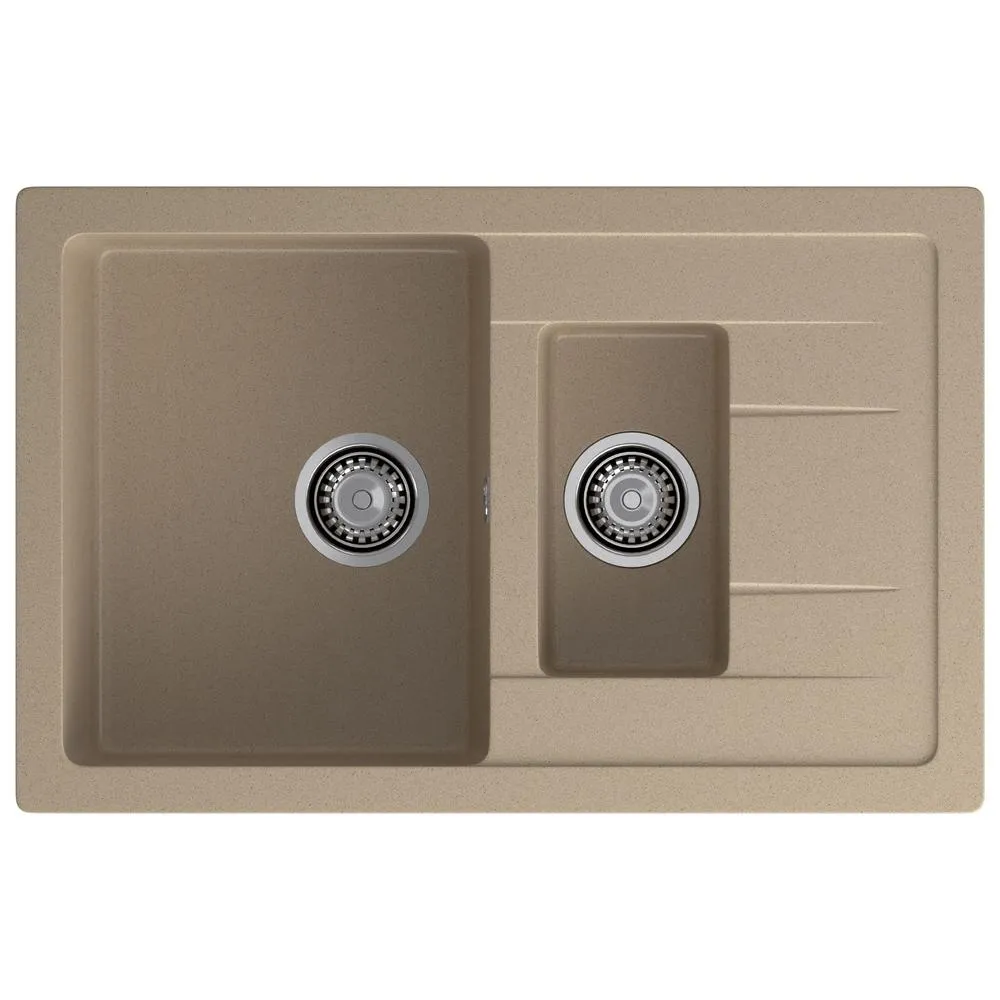 Кухонная мойка GranFest QUADRO 775KL, песок