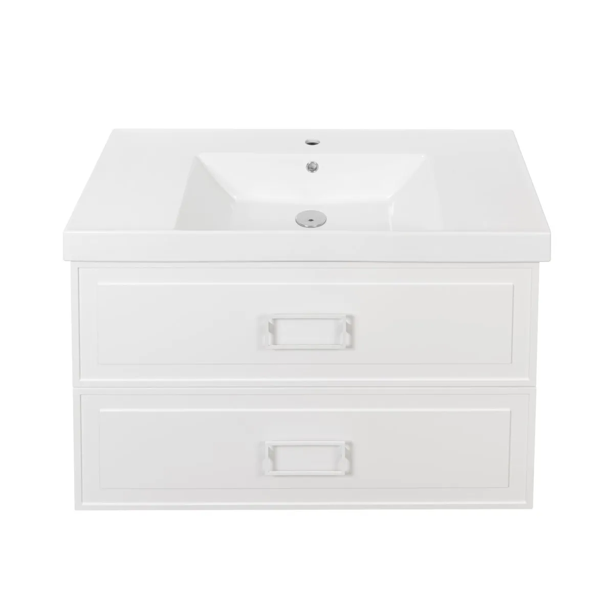 Тумба под раковину подвесная La Fenice Cubo TWIN FNC-01-CUB-B-100-2, белая