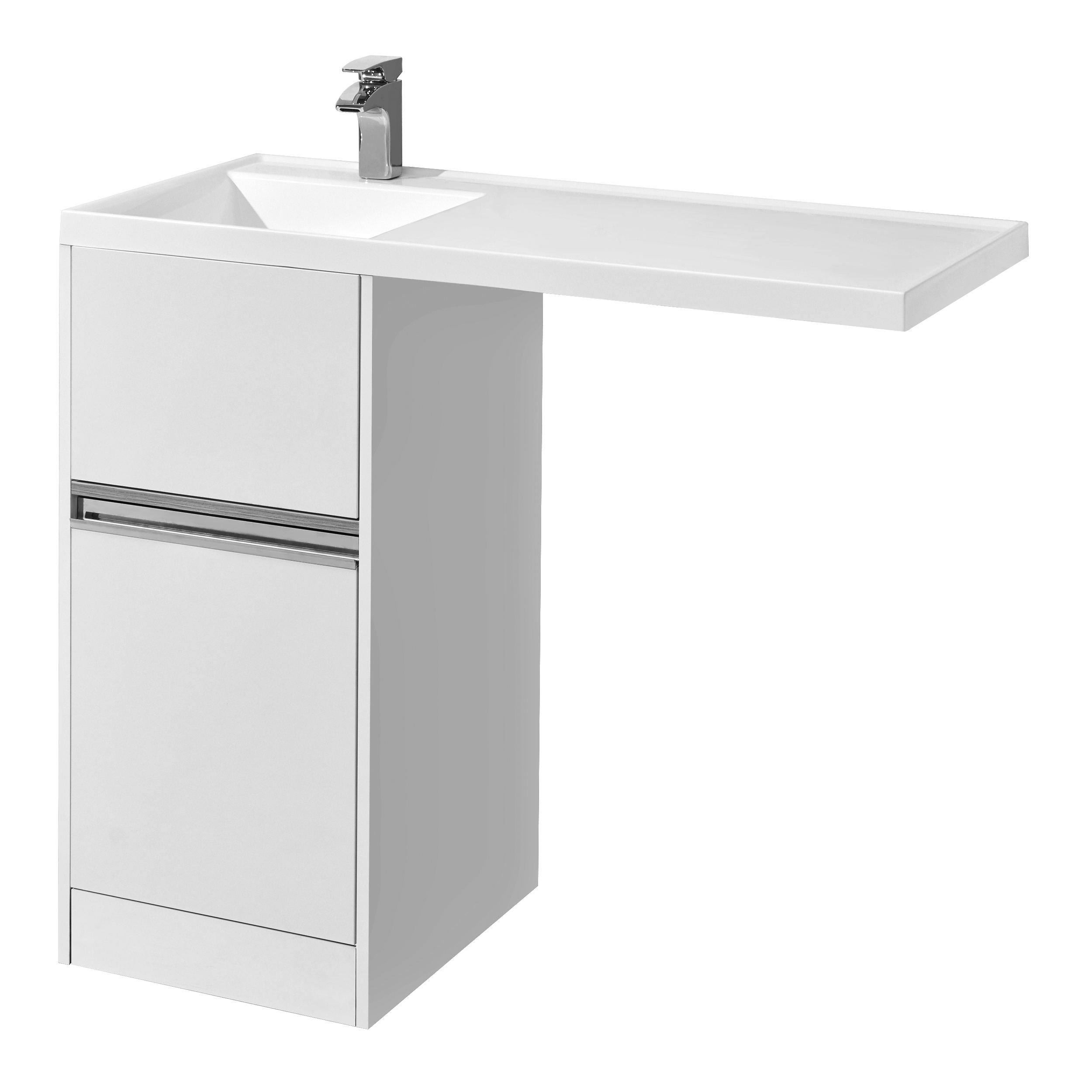 1A2360K1LH010 Набор Aquaton: 1A236001LH010 Тумба-умывальник Лондри 40/ 1A72833KLH01L Раковина Лондри 105 левая, бел.