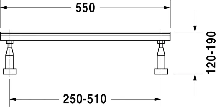 Ножки для ванны Duravit Vero (2 шт) 790100000000000