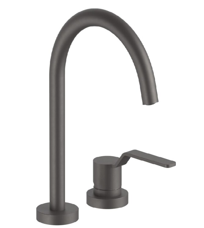 Смеситель для раковины Fantini AL/Garden, Matt Gun Metal PVD (28 P5 Y607W)