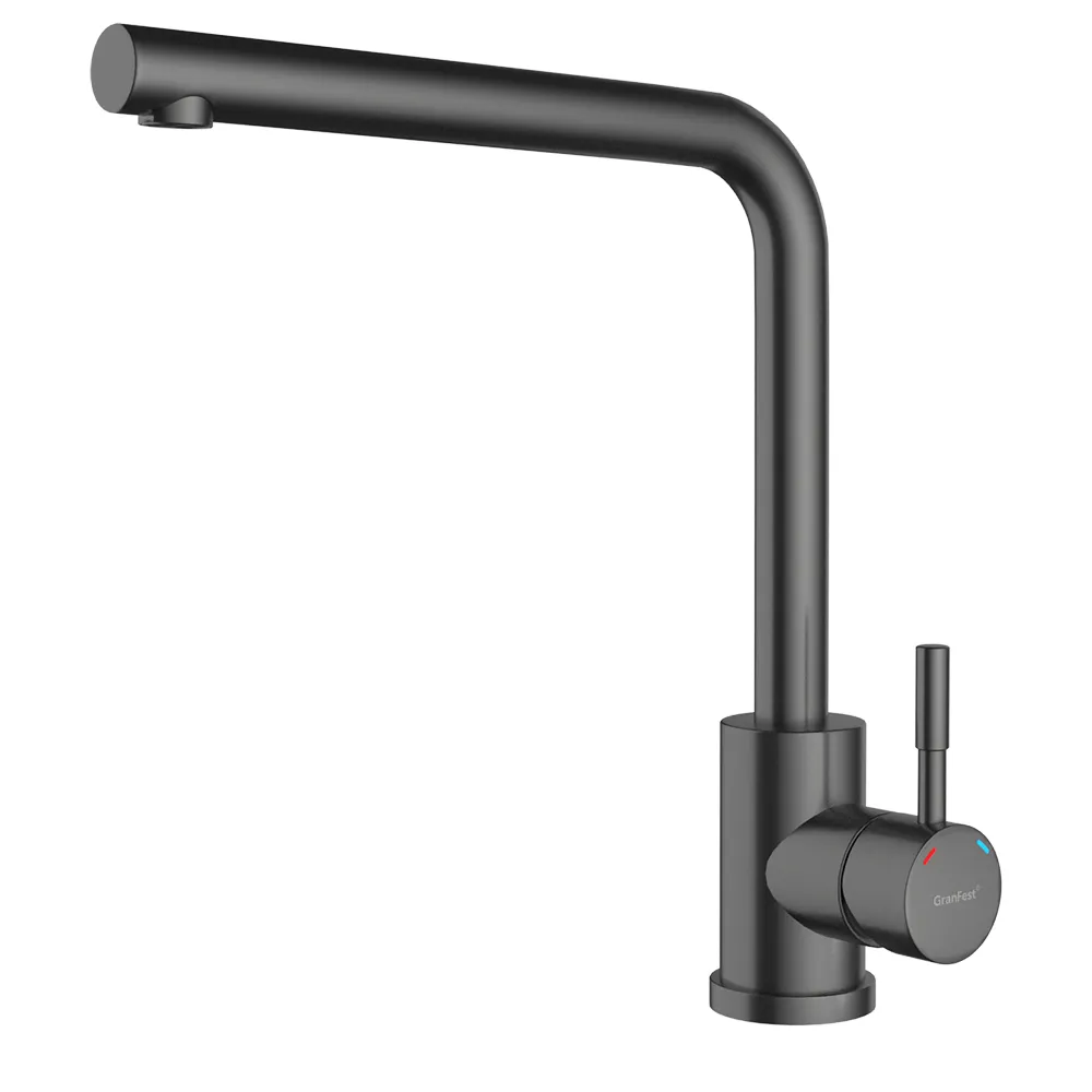 Смеситель для кухни GranFest Z-5411, графит