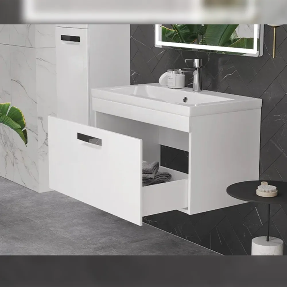 Тумба с раковиной подвесная Velvex Estea tp.EST.MOD.80.1Y, 80 см