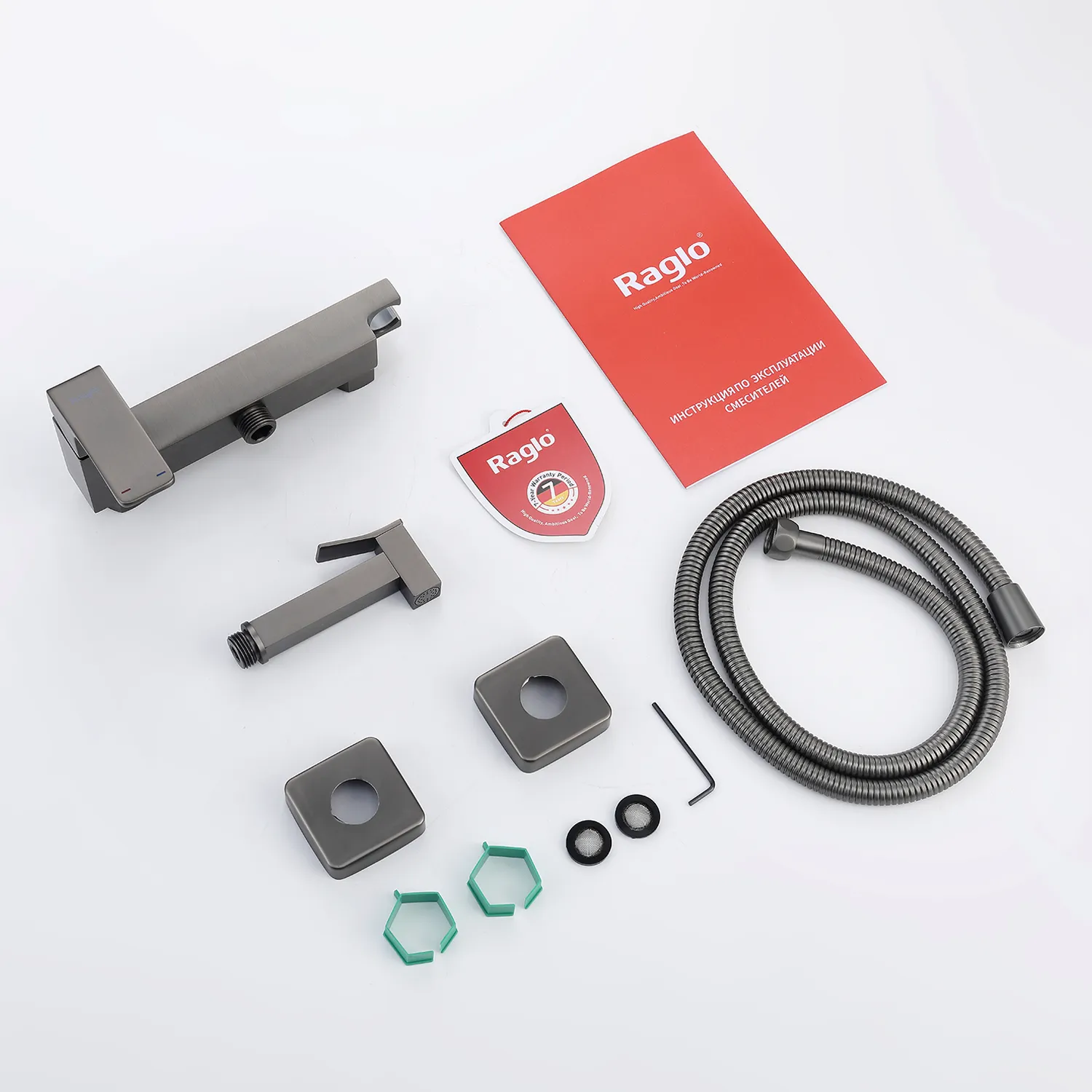 Смеситель Raglo настенный с гигиеническим душем (R01.51.09)