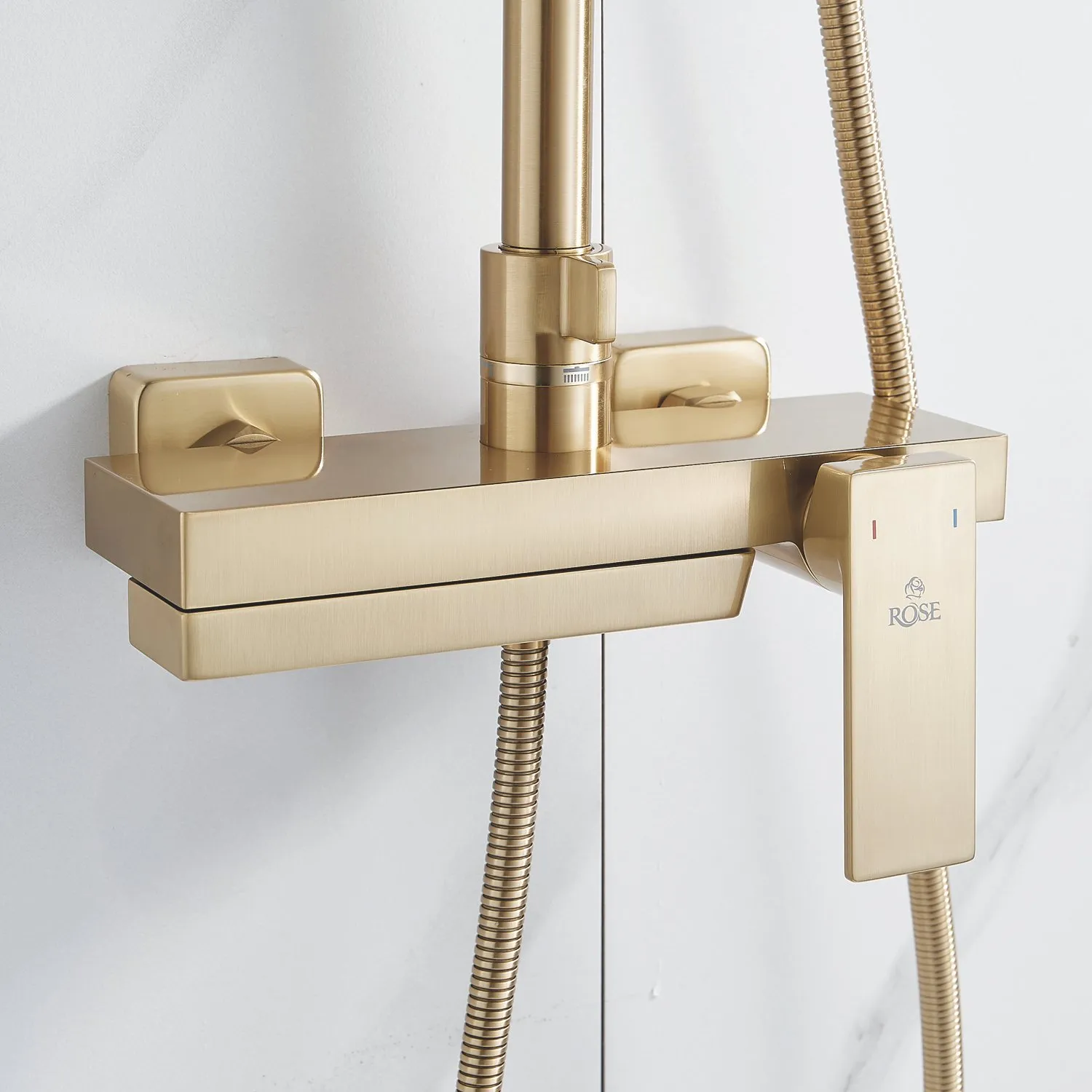 Душевая система Rose R1836G, золотой сатин