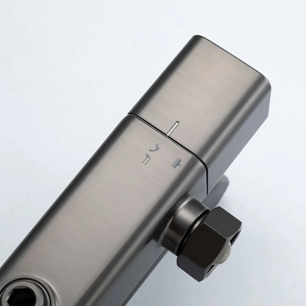 Душевая система GAPPO G2418-29, оружейная сталь
