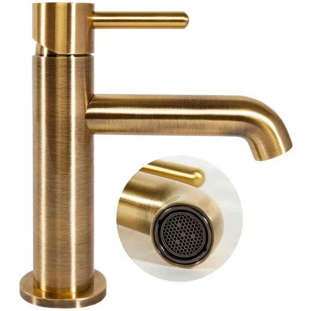 Смеситель для раковины Hansberge H1031BR, бронза