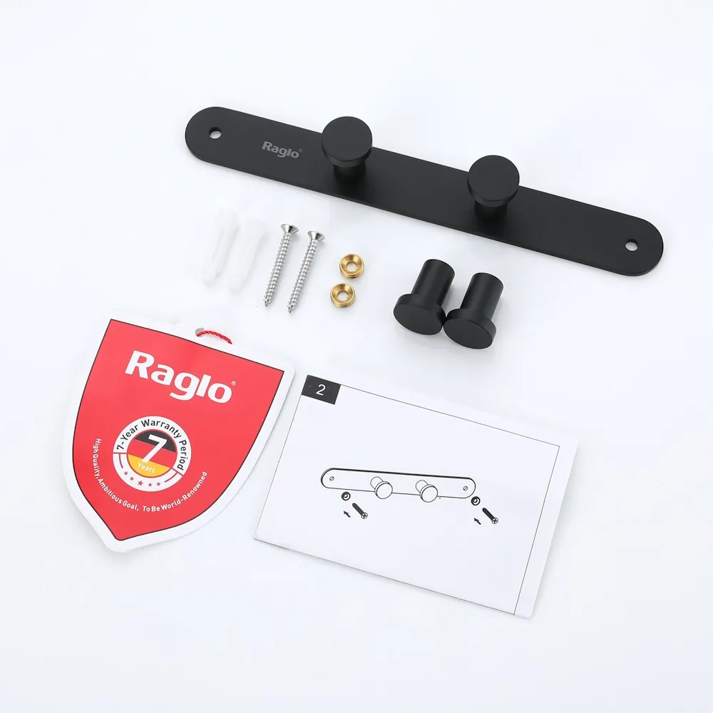 Крючок для полотенец Raglo R300.054.06 четверной,черный