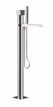 Смеситель для ванны и душа Carimali OCube, металл оружейный брашированный PVD (0-OCB7301EST-GMB)