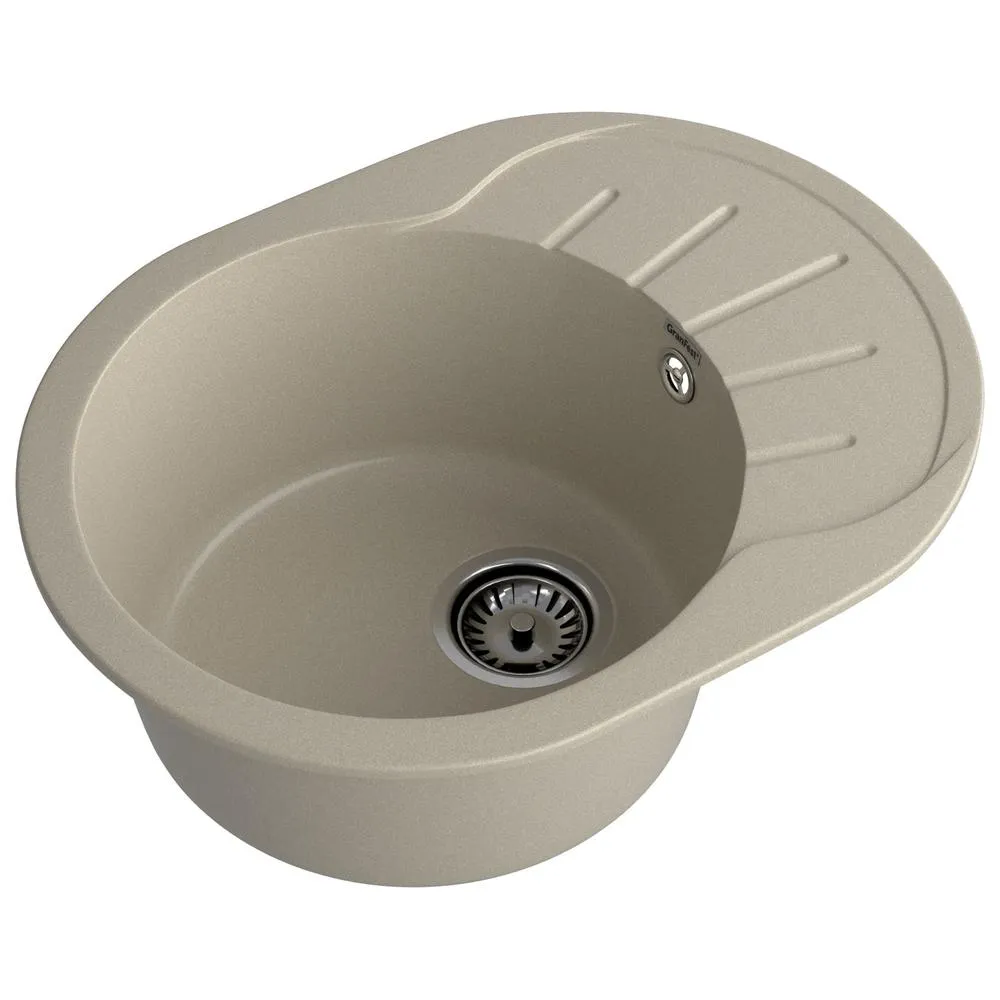 Кухонная мойка GranFest RONDO 580L, топаз