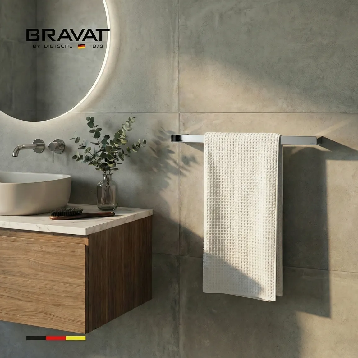 Держатель для полотенец BRAVAT (D7645CP-SW)