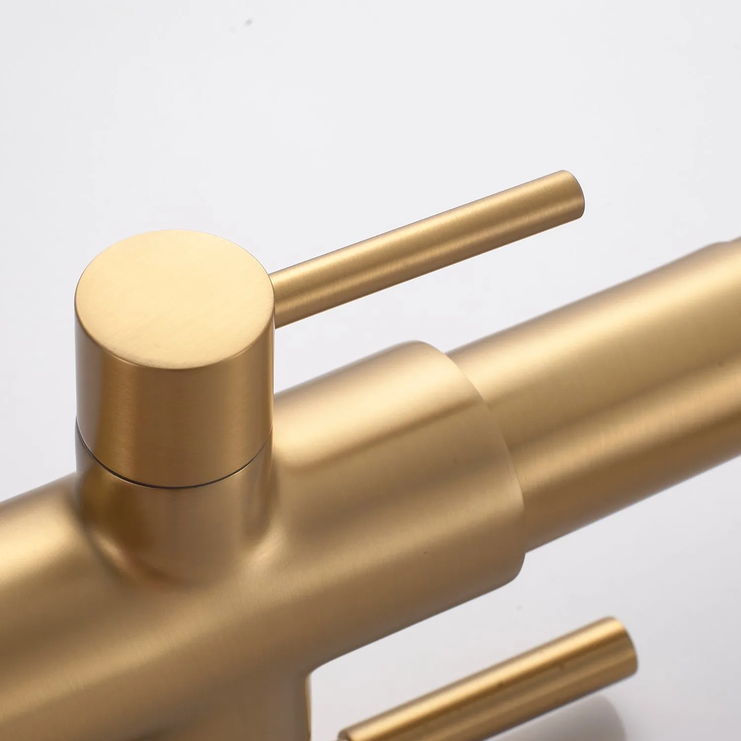 Смеситель для кухни с подключением фильтра воды Rose R658G, золотой сатин