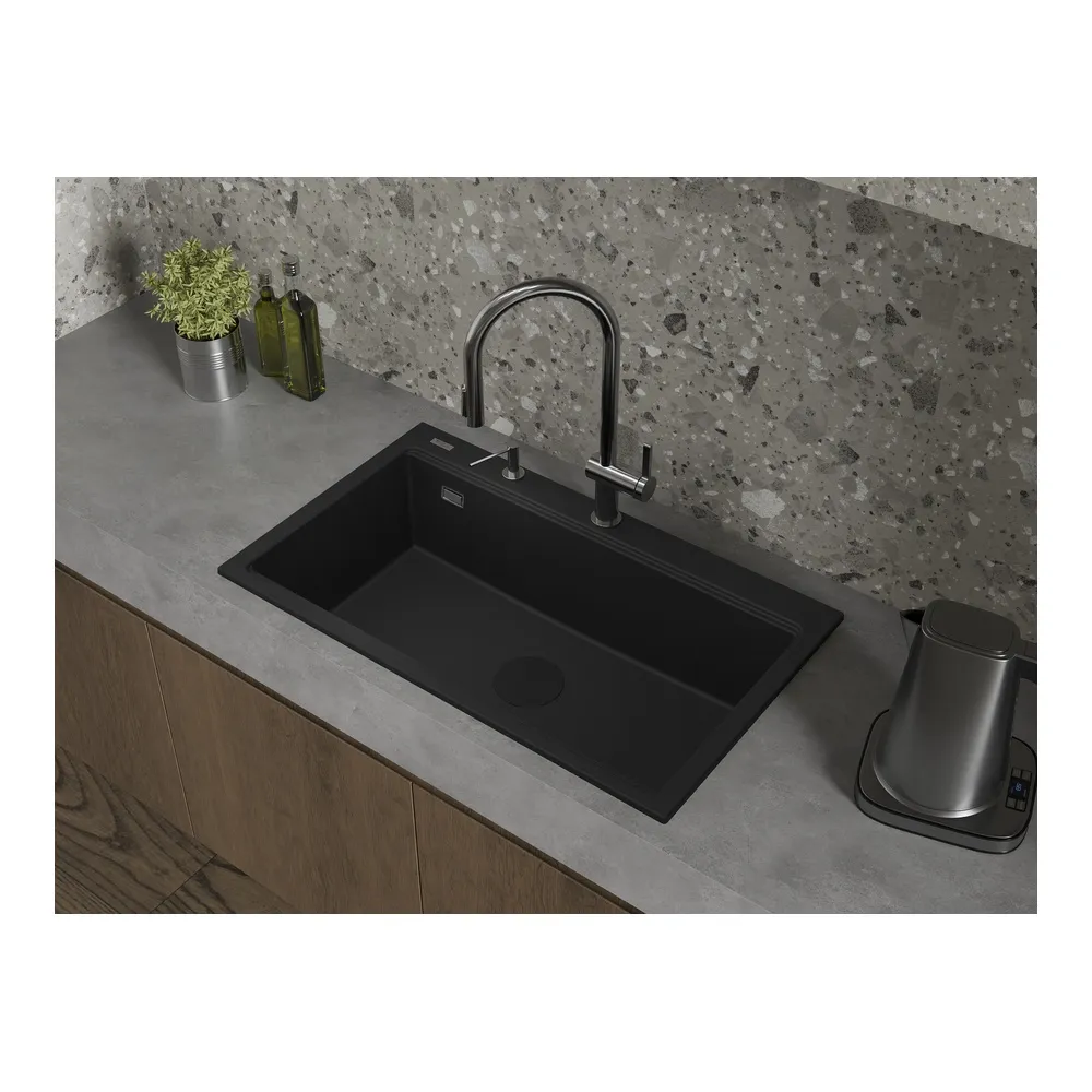 Кухонная мойка Rivelato FONDE FN-8638, черный