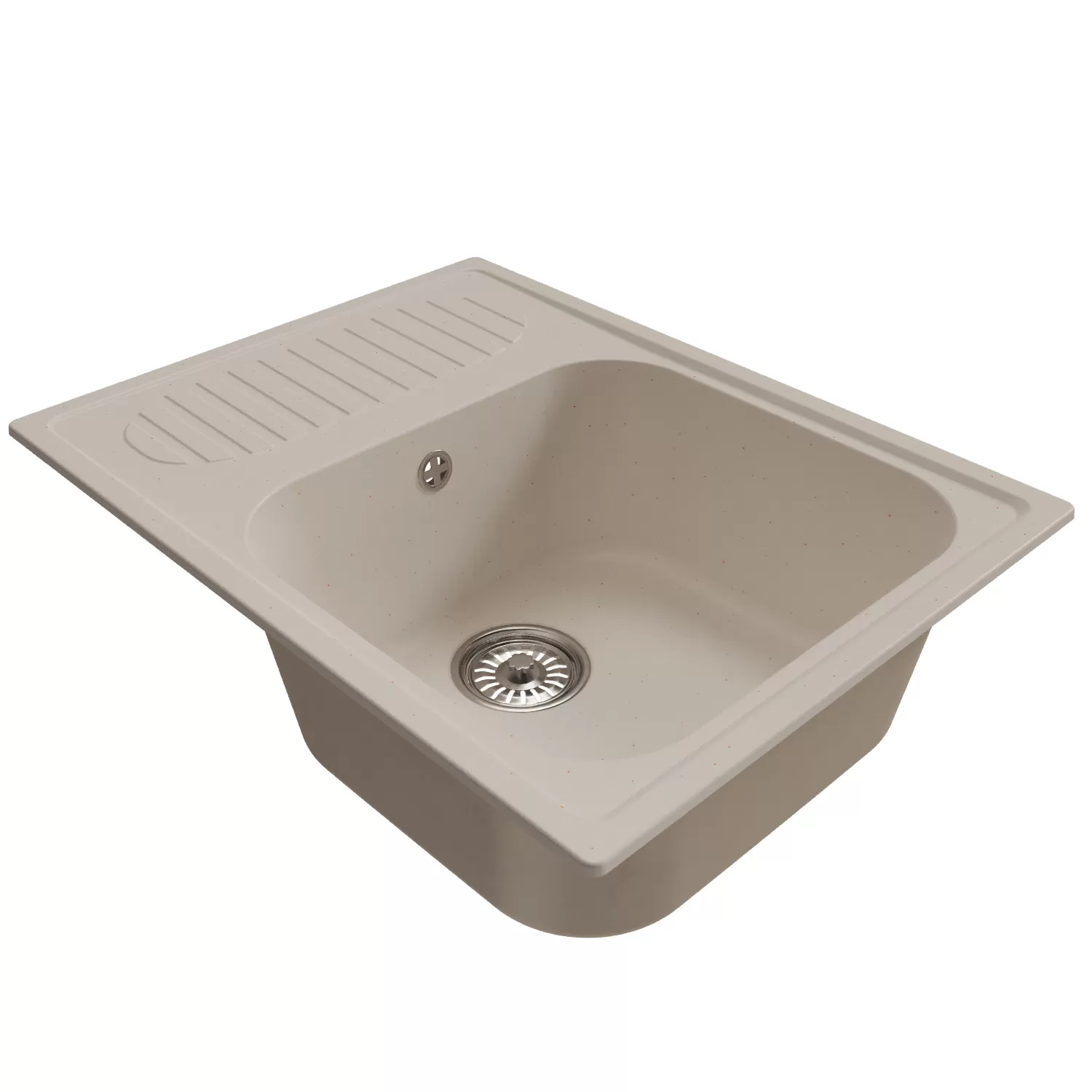 Мойка MIXLINE ML-GM18 с крылом  белая (331) 640*490*190мм NEW (551974)