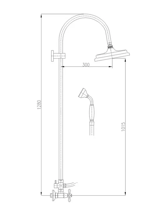 Душевая система Rav Slezak Morava MK581.5/3