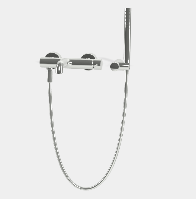 Смеситель для ванны и душа Fima Carlo Frattini Spillo Up, хром (F3034NCR)