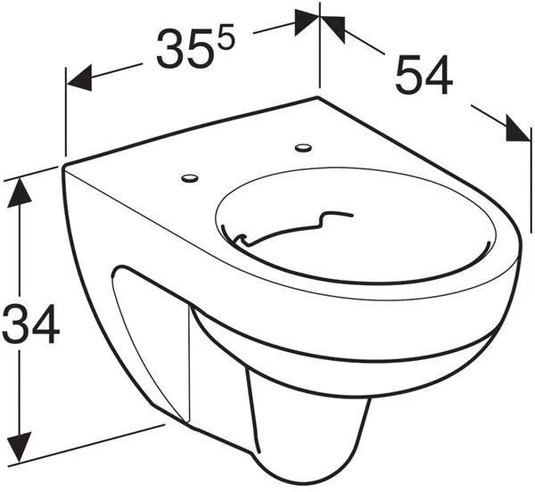 Унитаз подвесной Geberit Renova Nr.1 Rimfree 203050