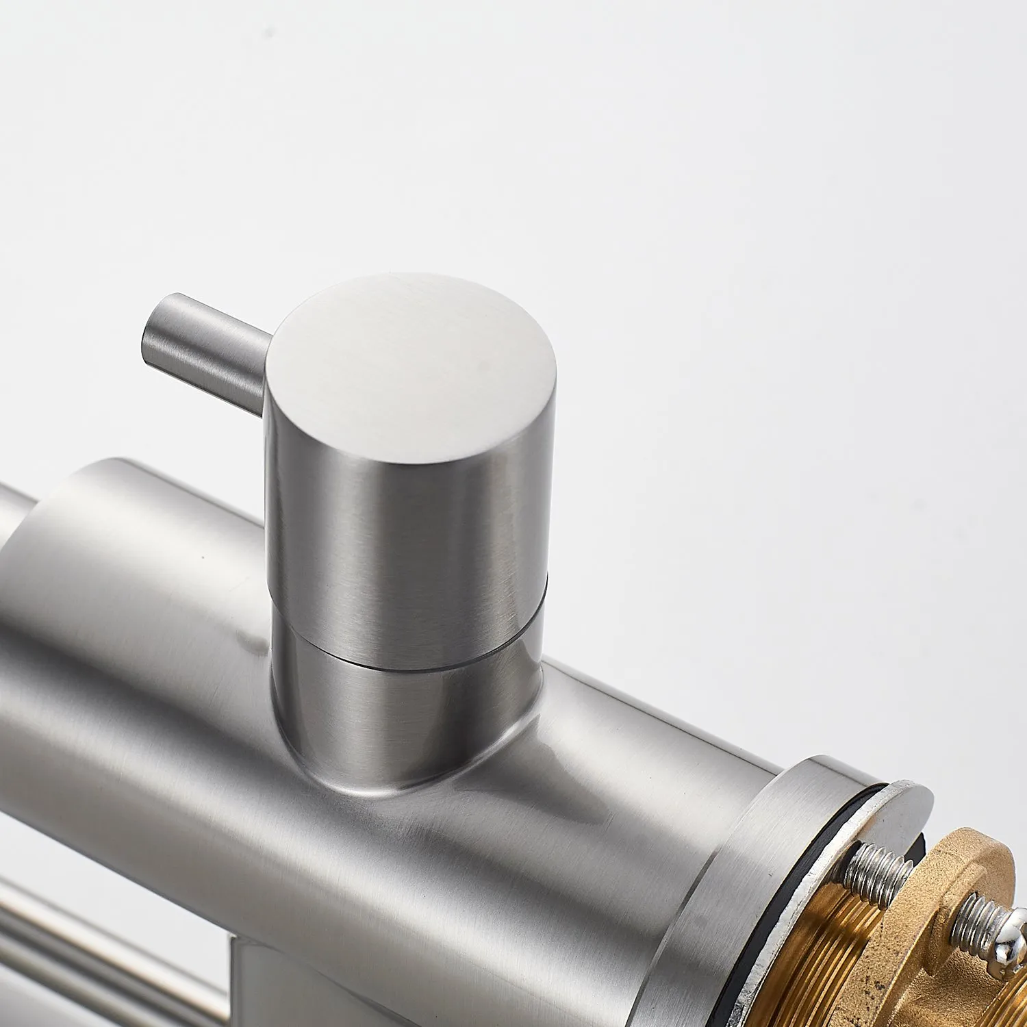 Смеситель для кухни с подключением фильтра воды Raffine F108L, сатин