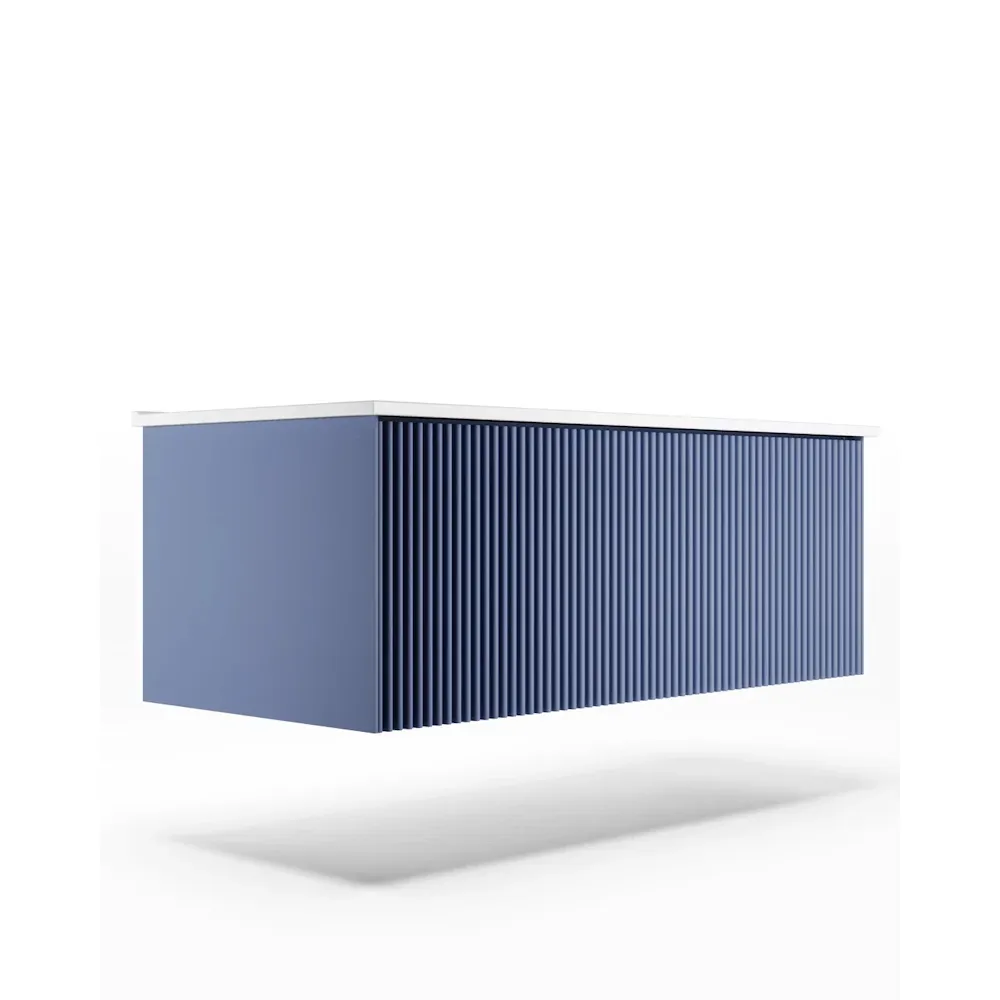 Тумба под раковину подвесная La Fenice Terra FNC-01-TER-BG-100, синяя