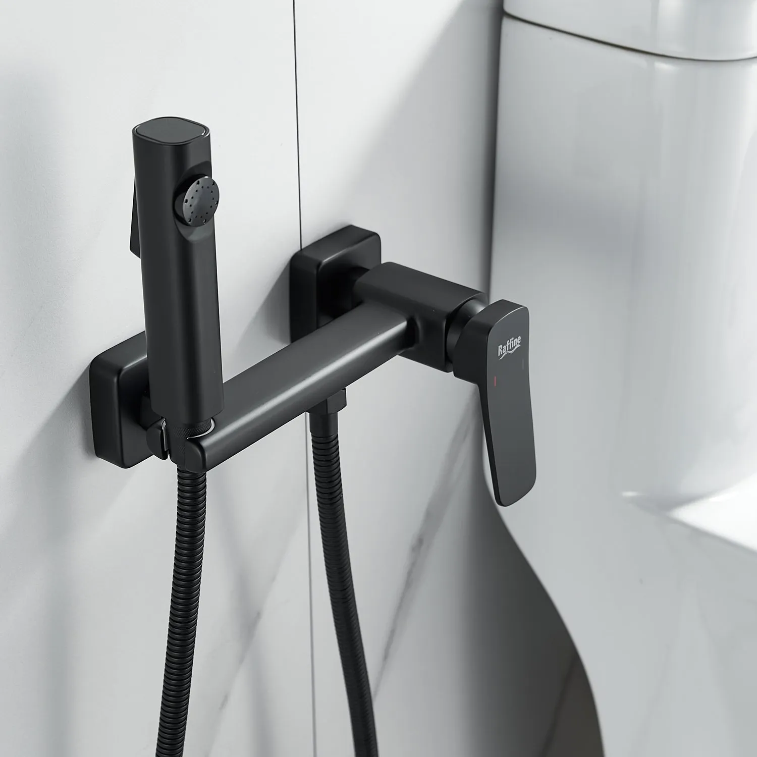Гигиенический душ со смесителем Raffine F0599H-1, черный