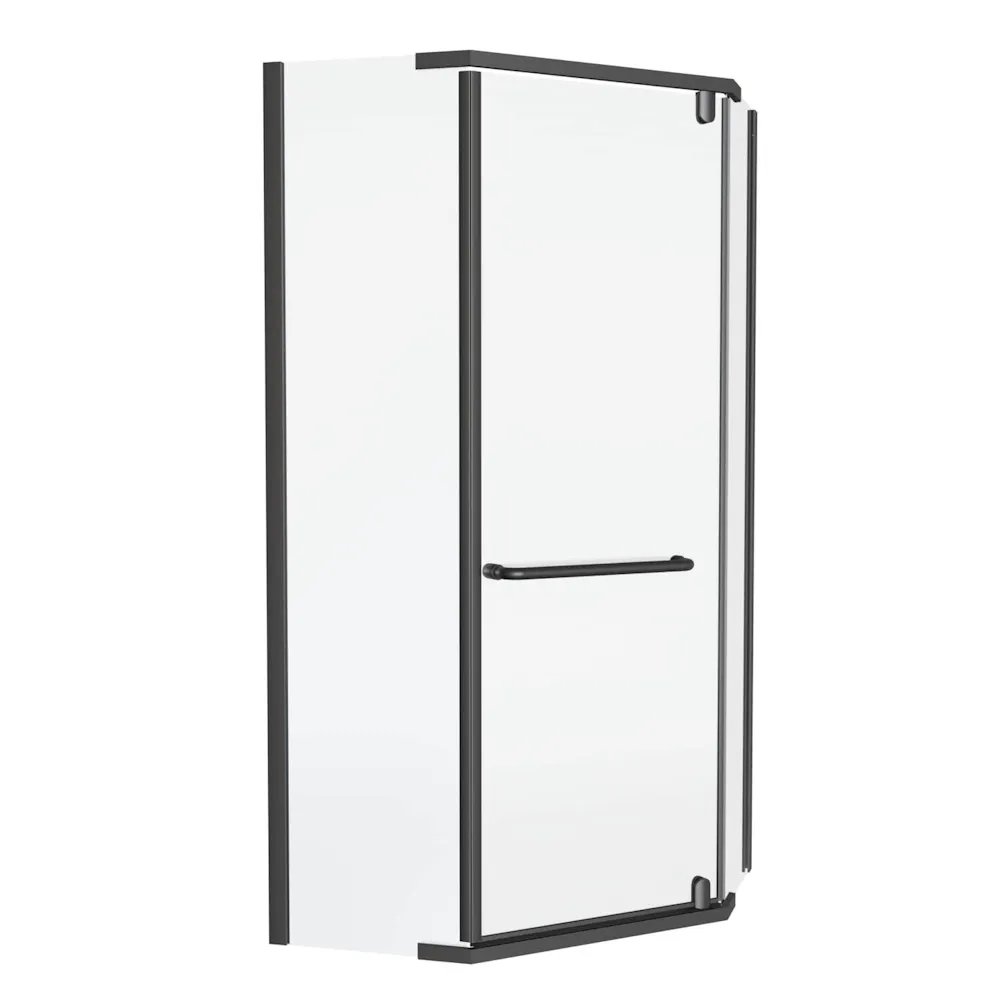 Душевой уголок Knotlor FCD090CG0GM 5-тиугольный 90х90х200, оружейная сталь