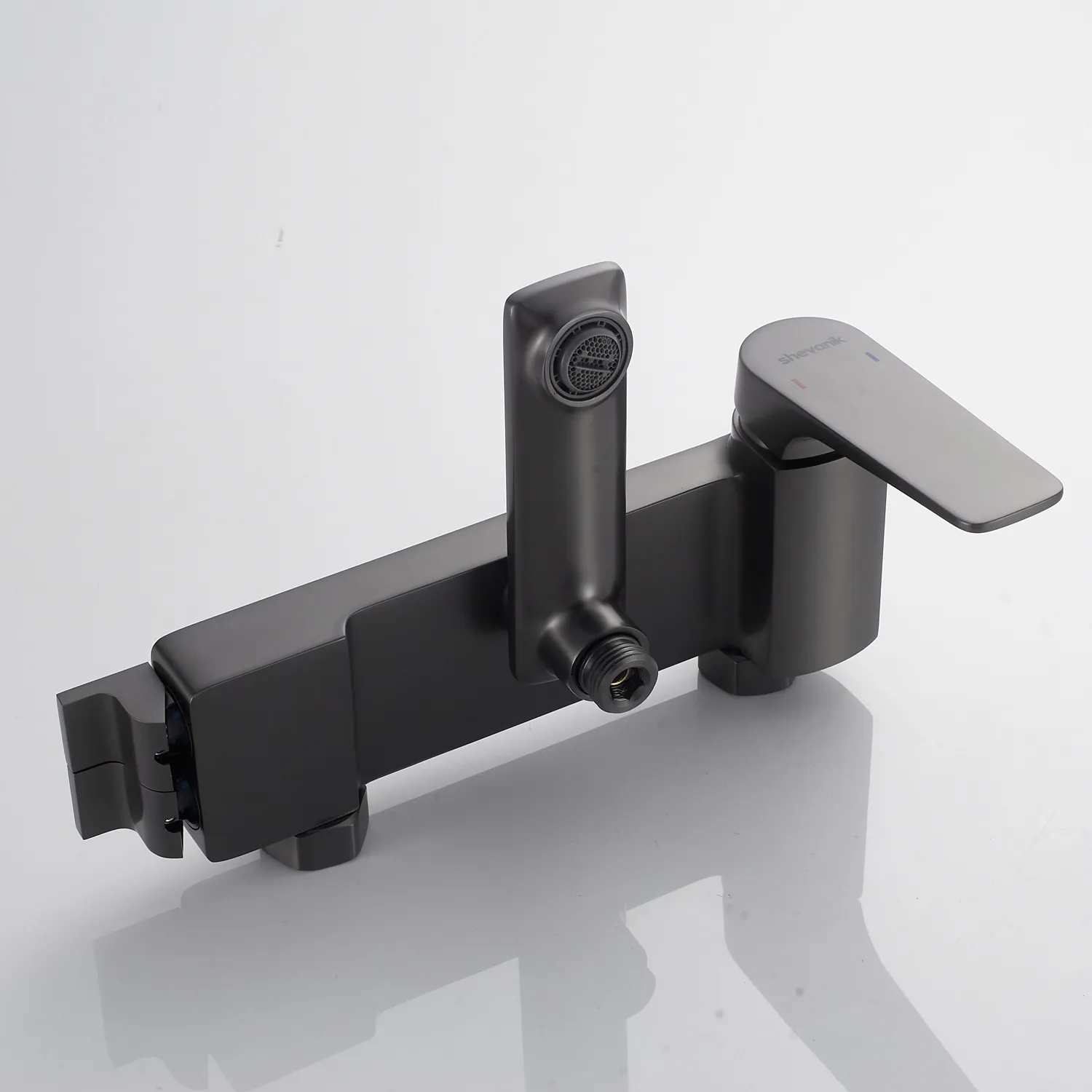 Душевая система Shevanik S4226T, оружейная сталь