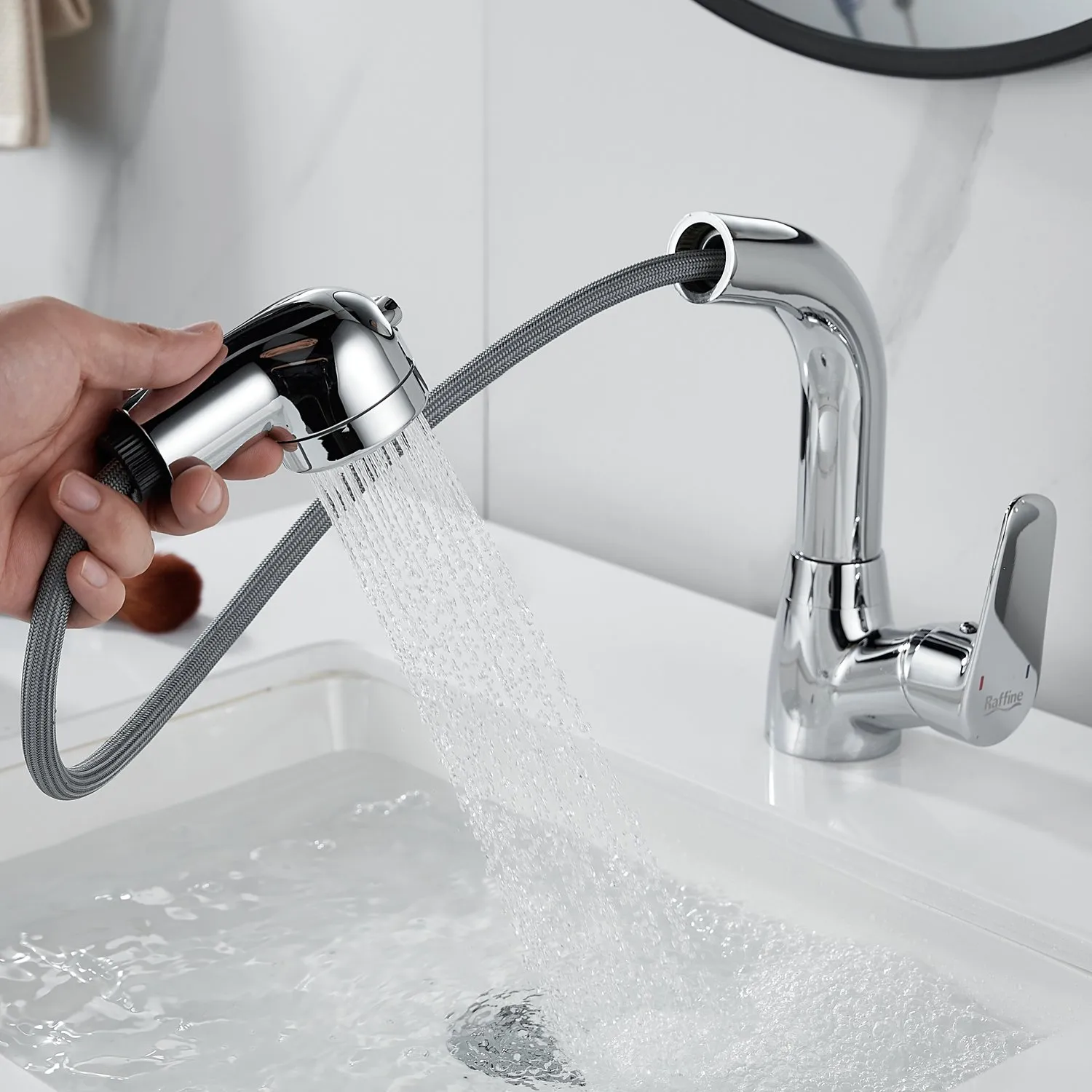 Смеситель для раковины многофункциональный Raffine F291, хром