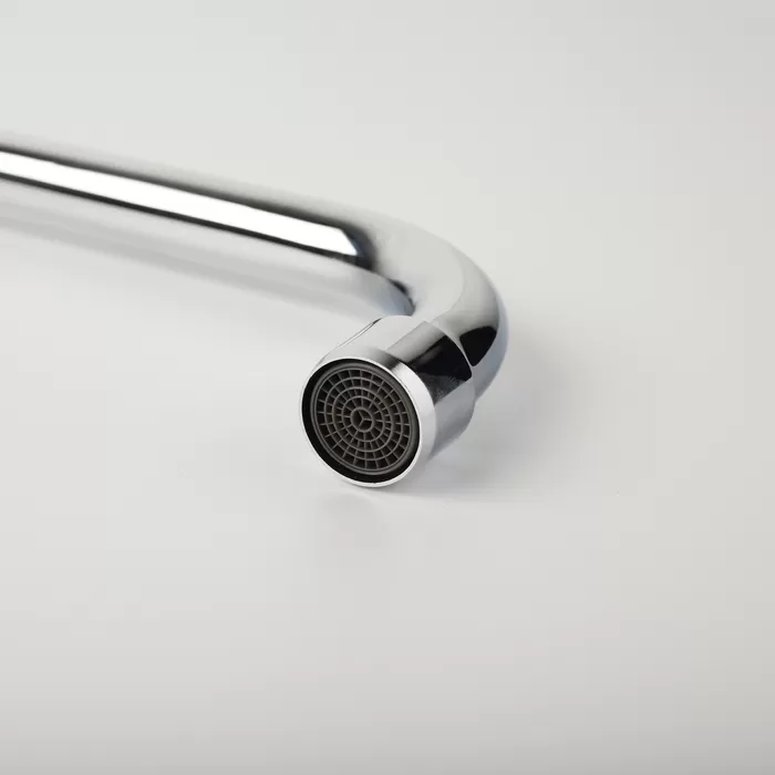 Излив для ванны IDDIS S-образный, нержавеющая сталь, 350 мм. (995S35C2SM)