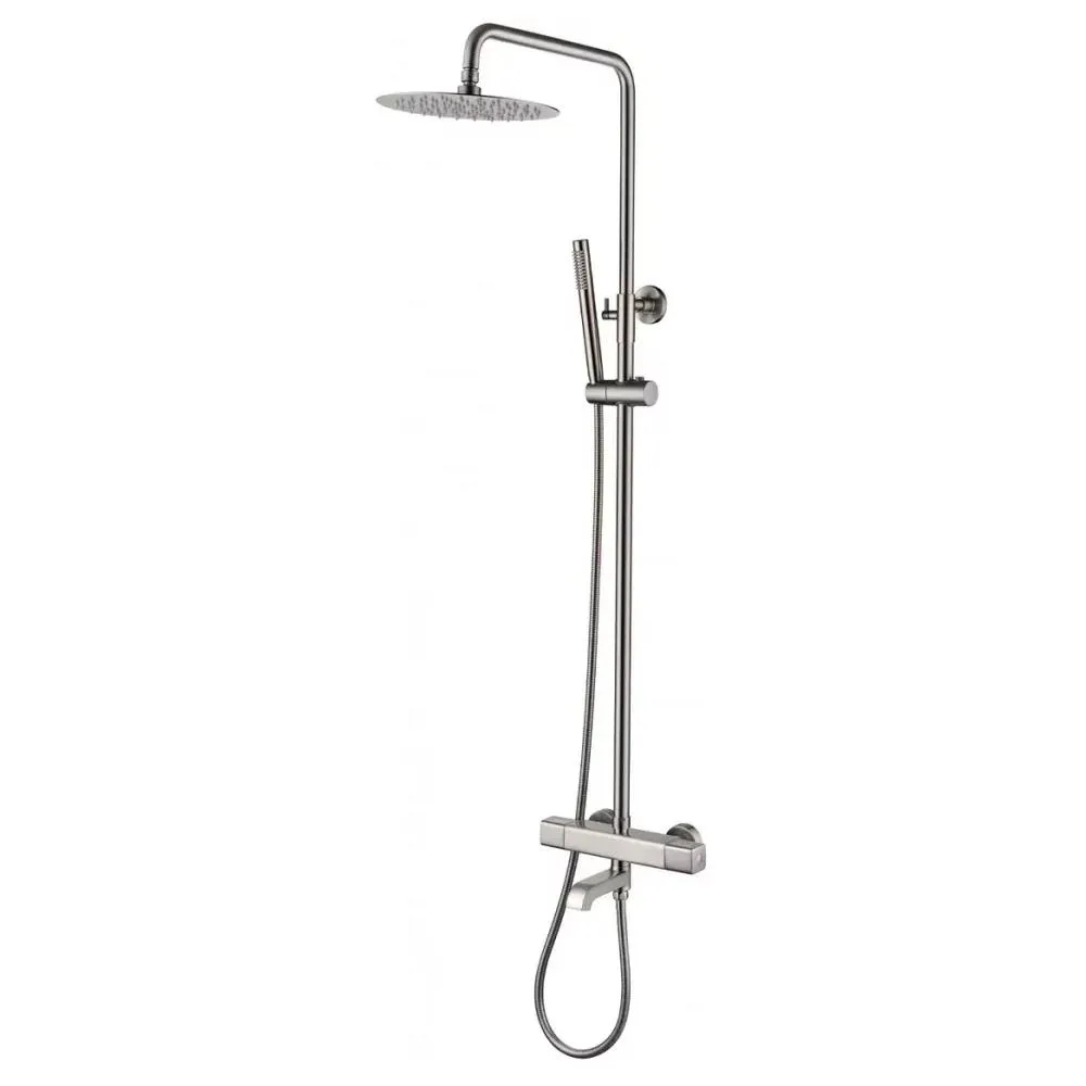 Душевая система с термостатом Grocenberg GB7005NK, никель