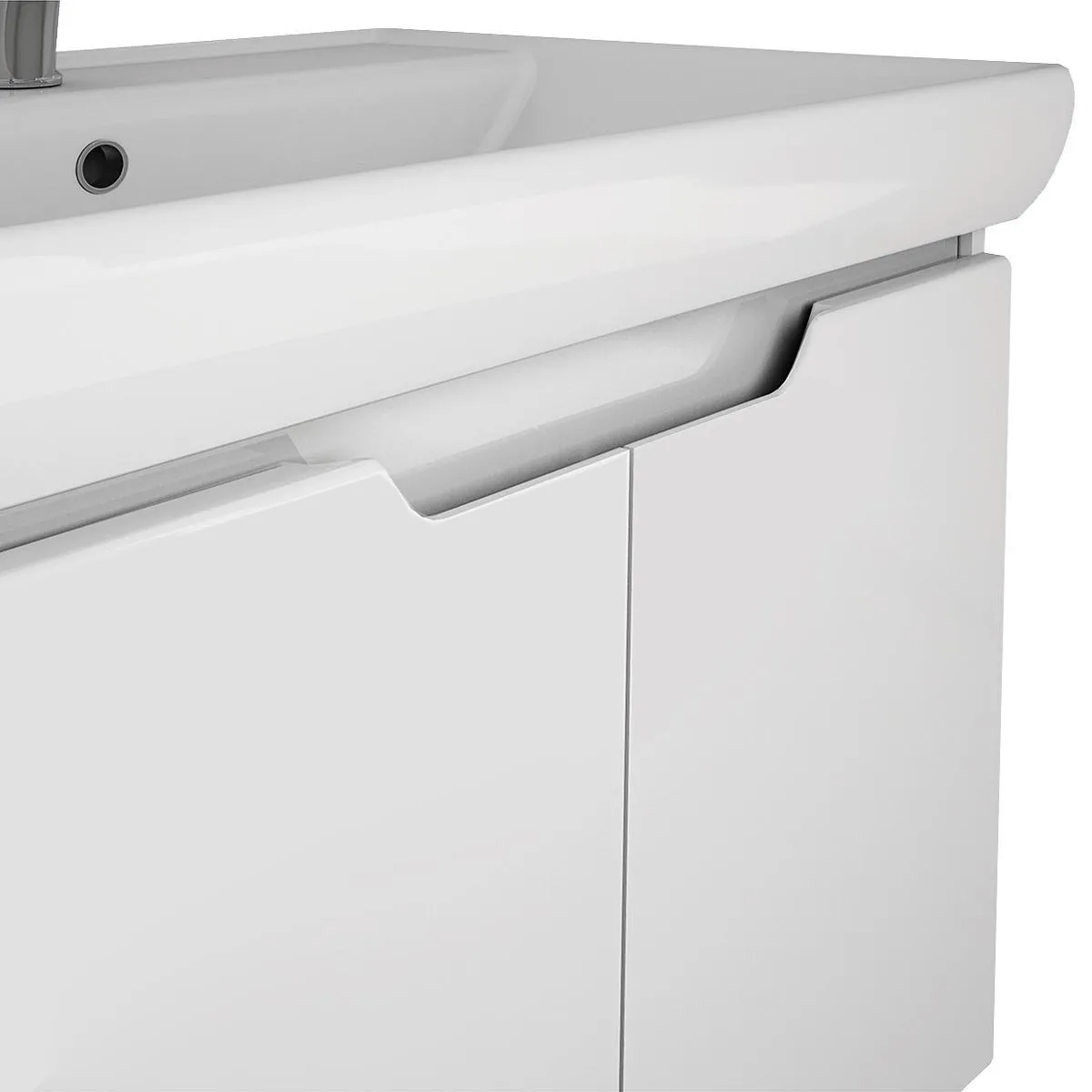 Тумба под раковину подвесная Dreja Q(D) 70 см, белый