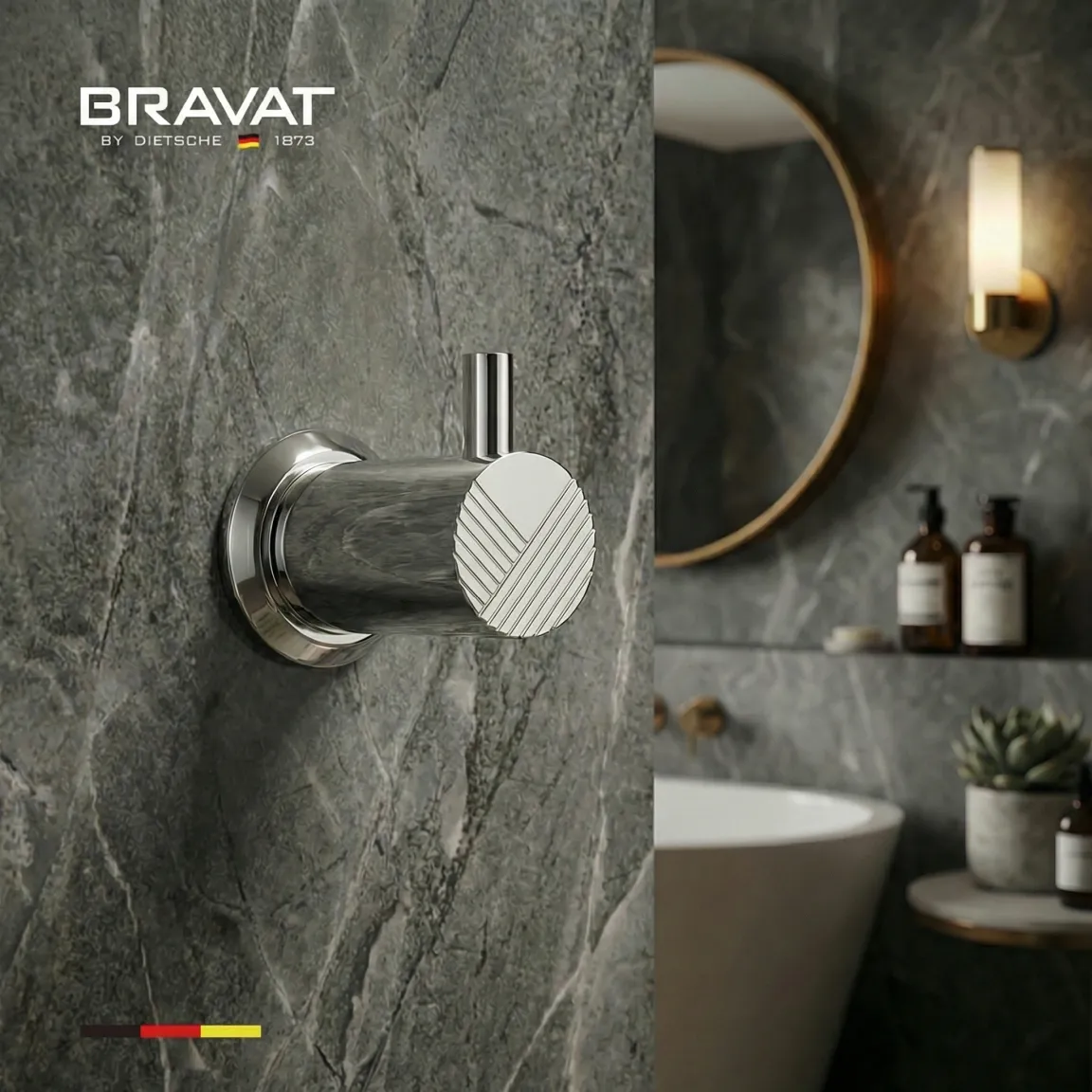 Крючок настенный BRAVAT (D71134CP-SW)