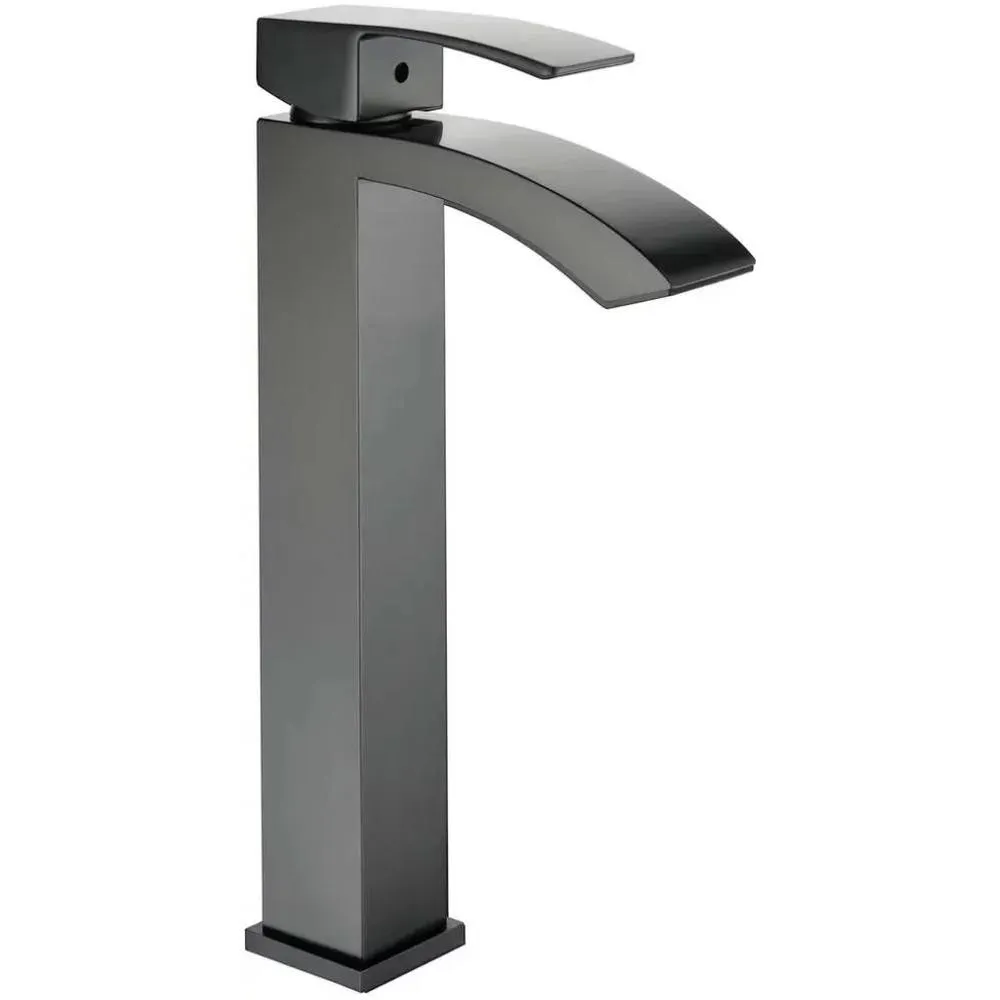 Смеситель для раковины высокий Grocenberg GB3007BG, графит