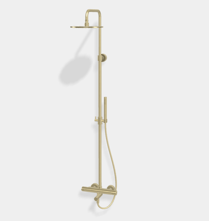 Душевая стойка Fima Carlo Frattini Shower column, шампань брашированная (Brushed Champagne) (F3154/R256HS)