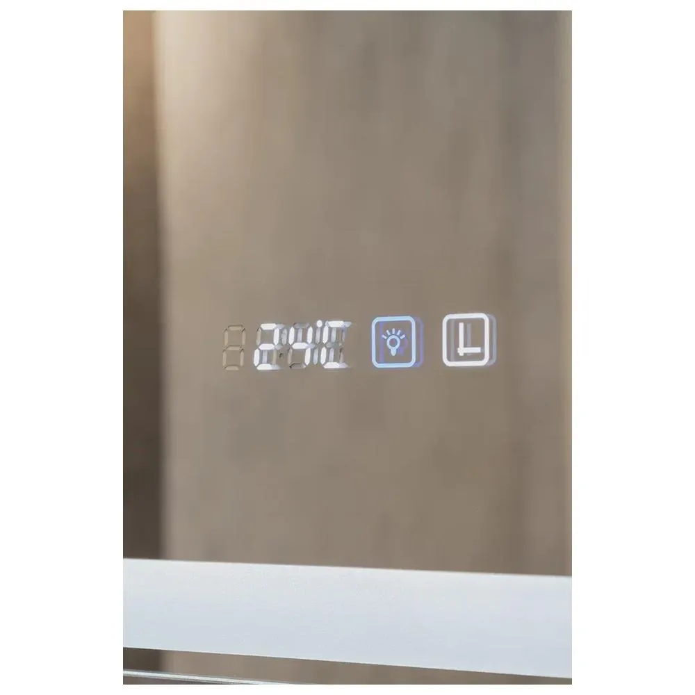 Зеркало-шкаф Silver Mirrors Фиджи BLACK 60 - 4.2 правый (часы, ТХ, сенсорный выключатель)