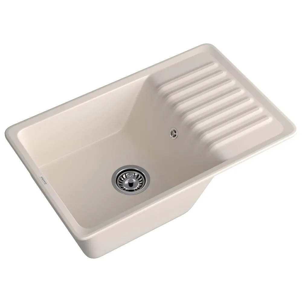 Кухонная мойка GranFest QUARZ 72, белый