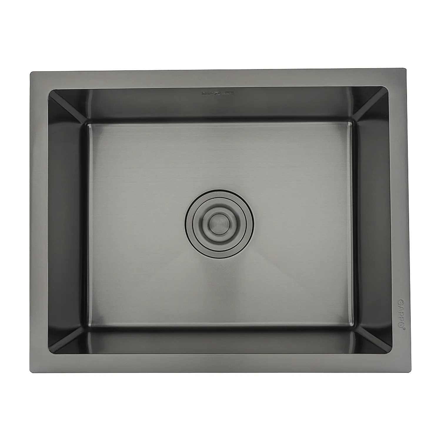 Кухонная мойка с коландером GAPPO GS5040-6, оружейная сталь